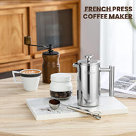 Velaze French Press Coffee Maker, 0.35 Litre Stainless Steel Cafetiere - Massive Discounts