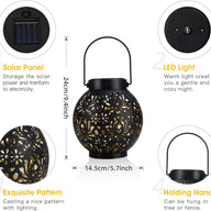 Waterproof LED Solar Powered Hanging Lantern Light for Backyard 2pc - Massive Discounts