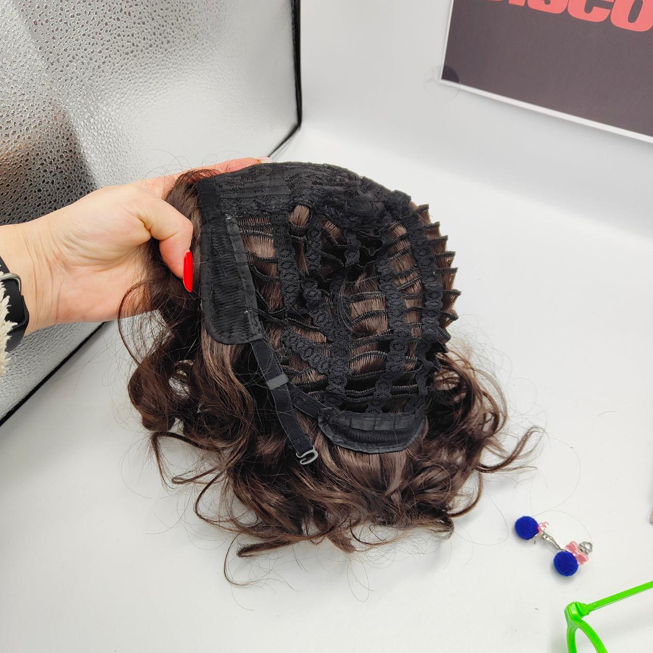 Wavy Bob Wigs for Women Dark Brown 14inch Heat Resistant Synthetic Hair - Massive Discounts