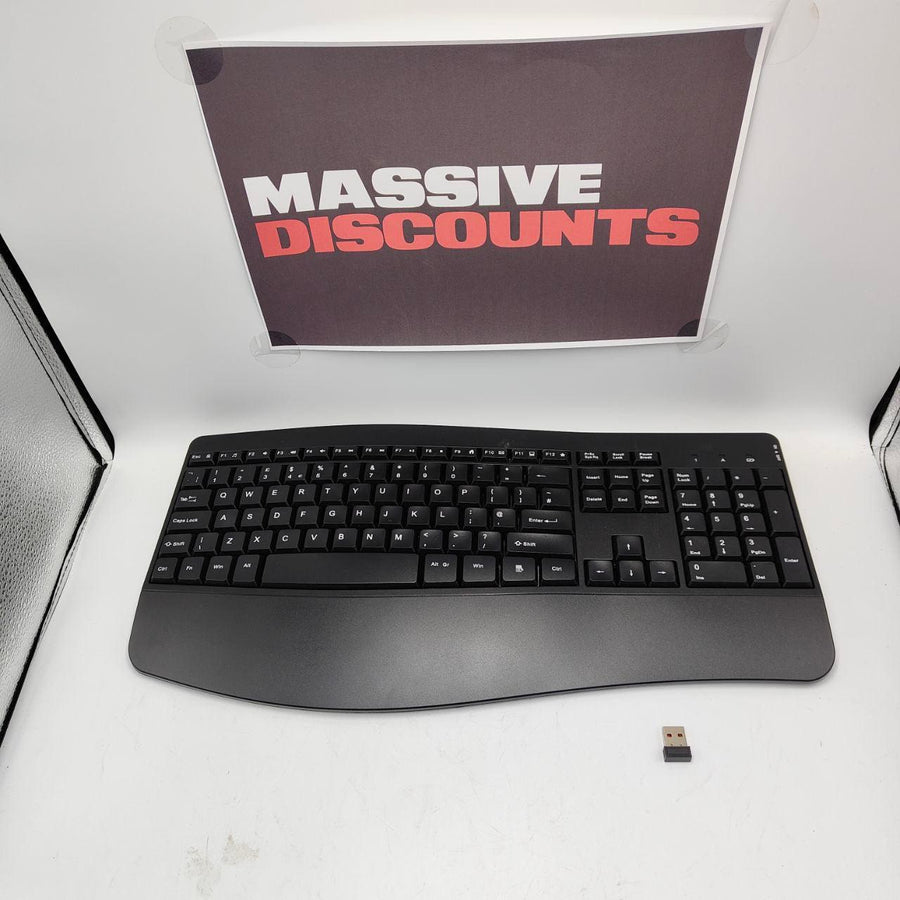 Wireless Keyboard Full Size QWERTY UK Cordless for Windows PC - Massive Discounts