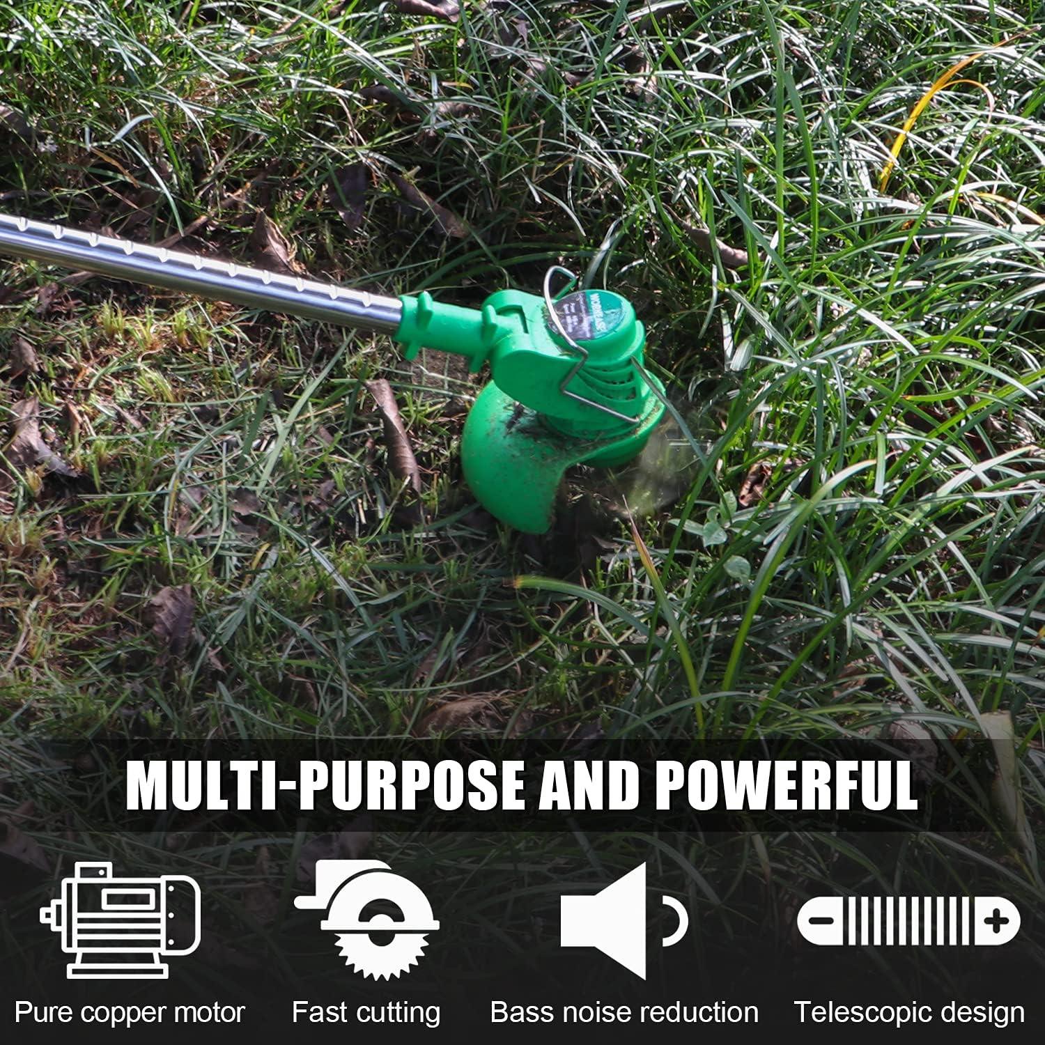 WORKEASE Electric Grass Trimmer 47 Inch Cordless Brush Cutter 550W - Massive Discounts