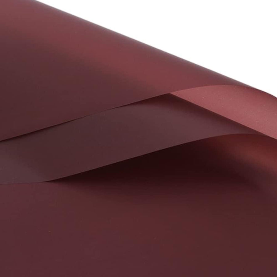 Wrapping Paper 20 Pcs Double Sided Color Claret, Waterproof 23x23In - Massive Discounts
