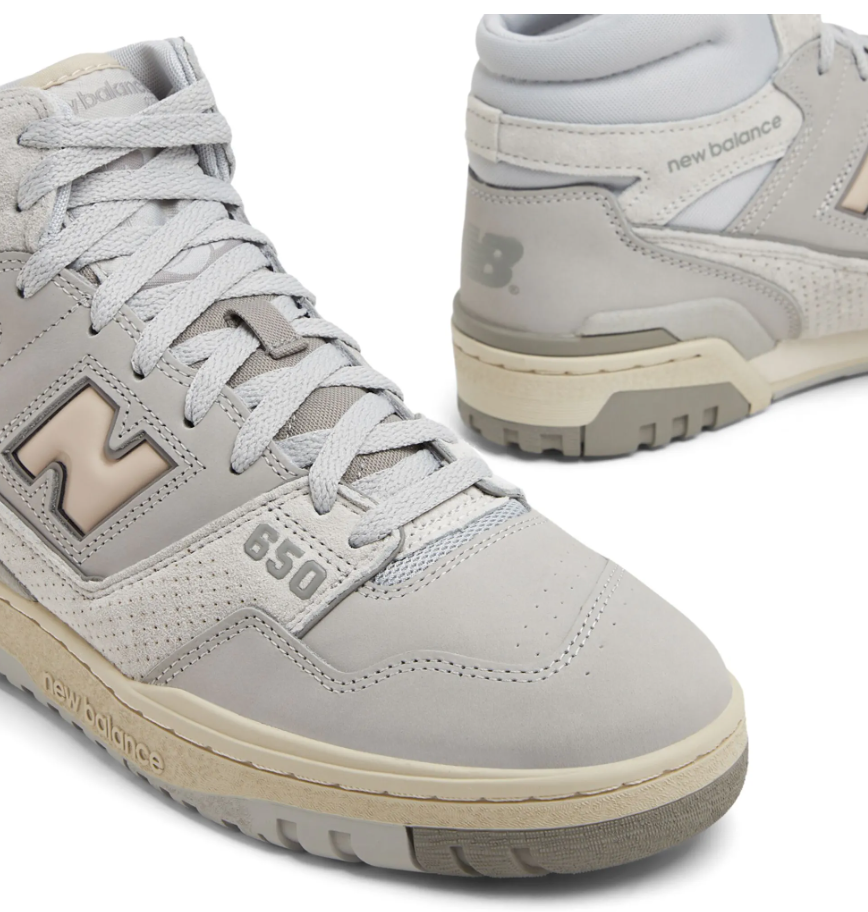 New Balance 650 High-Top Sneakers, Leather Trainers, UK 6.5 / EU 40