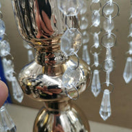2 Pcs Wedding Centerpieces Vase for Tables 54cm Tall Metal Gold - Massive Discounts