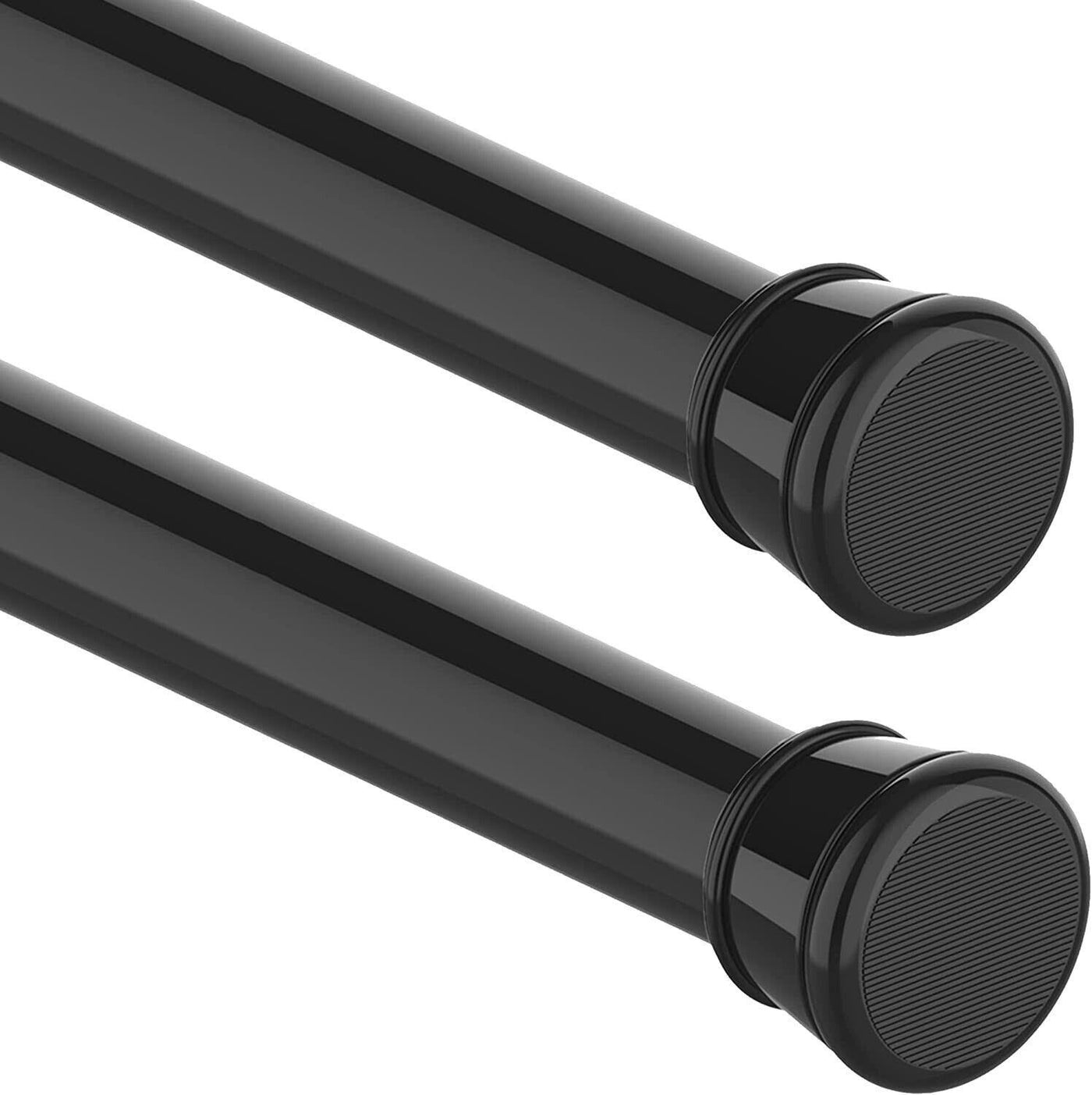 2PCS Shower Curtain Rods No Screws Extendable Curtain Poles 50-80cm - Massive Discounts