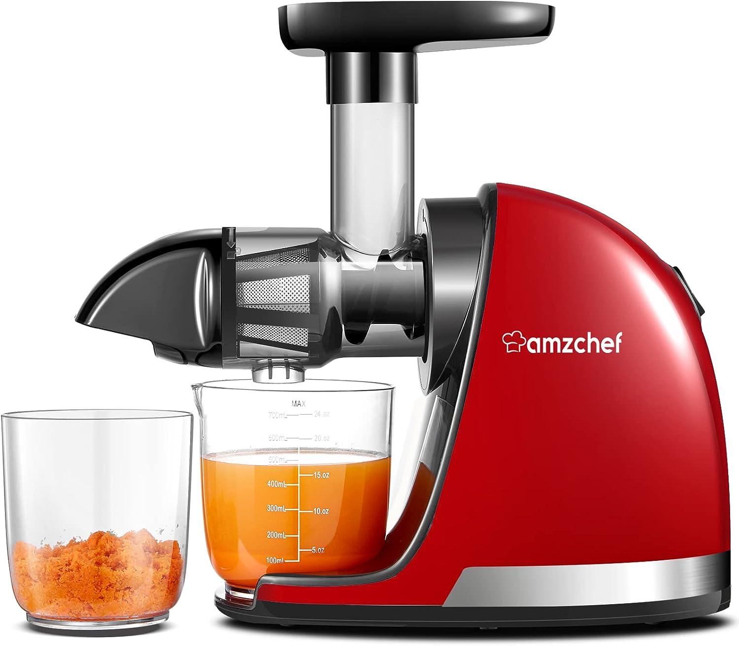 AMZCHEF Juicer Machines Cold Press Juicer Masticating Fruits Massive Discounts