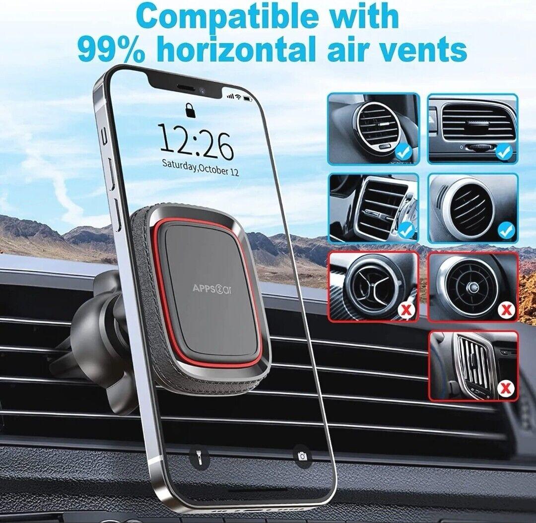 Magnetic Phone Car Holder Universal APPS2CAR Air Vent Mount Cell - Massive Discounts