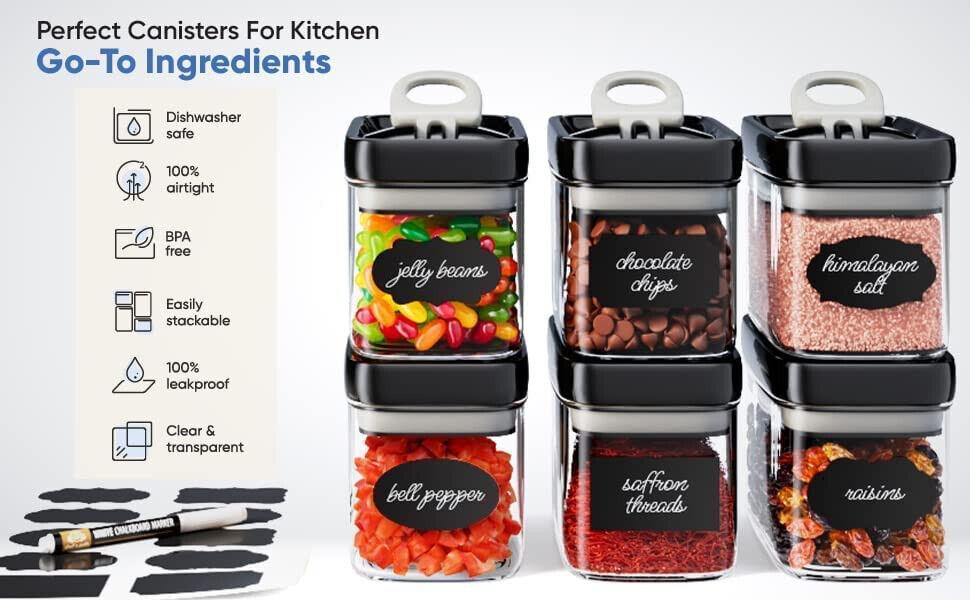 Chef's Path Airtight Food Storage Container Set 6 Piece, BPA-Free - Massive Discounts