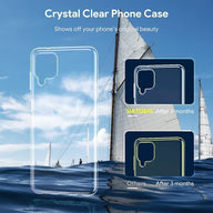 Clear Case for Samsung Galaxy A12 4G & 5G, with 2 Pack Tempered Glass - Massive Discounts