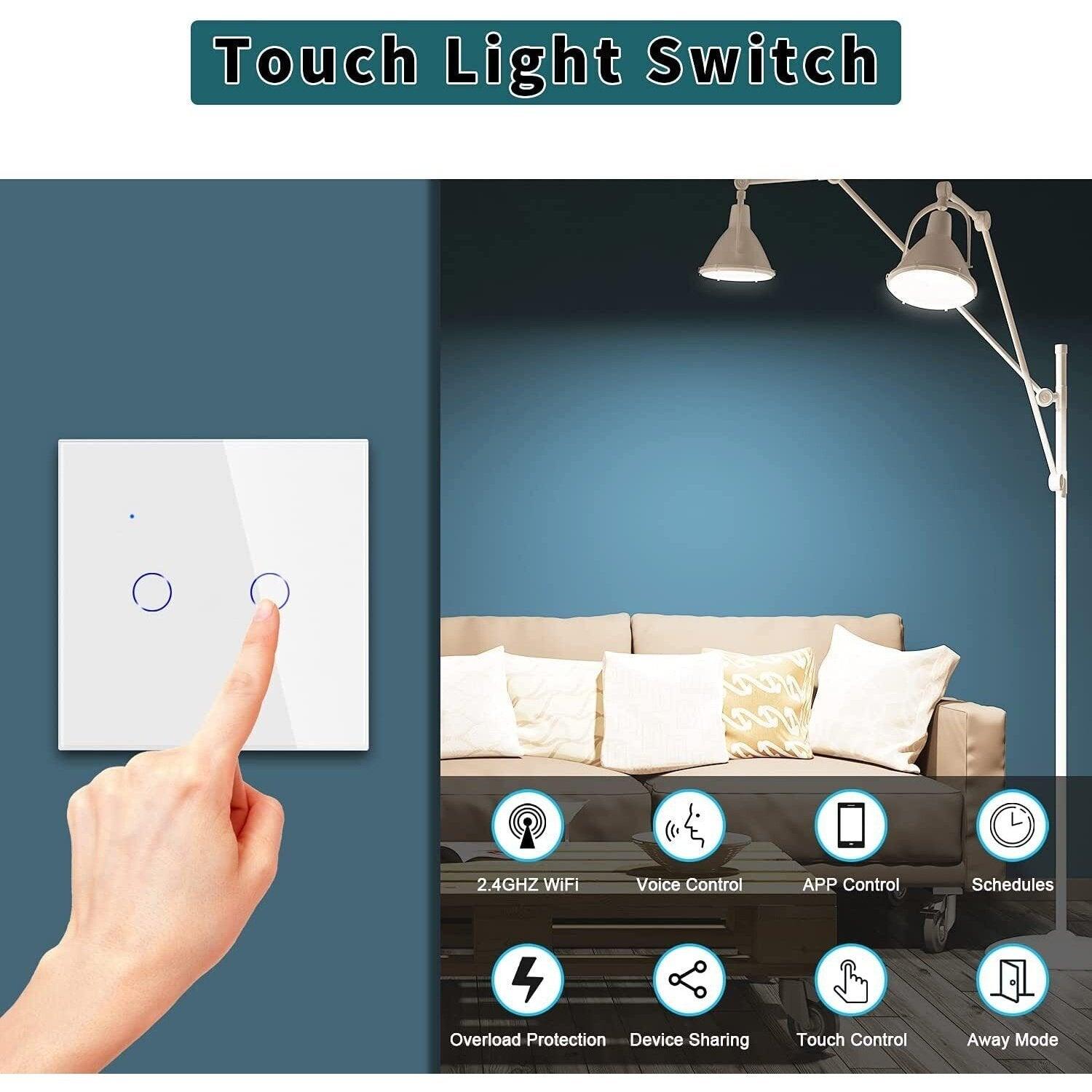 CNBINGO Smart Touch Light Switch, Work with Alexa, Google Home - Massive Discounts