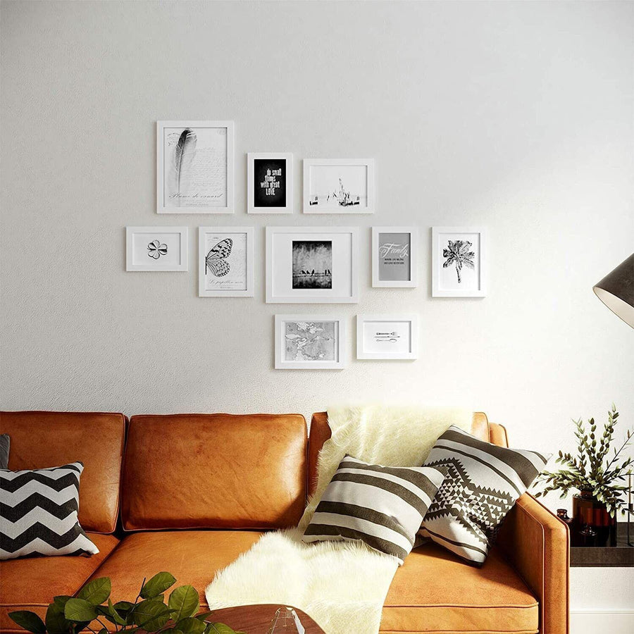 Set of 10 Photo Frames Collage Picture Frames Hang on the Wall/ Table - Massive Discounts