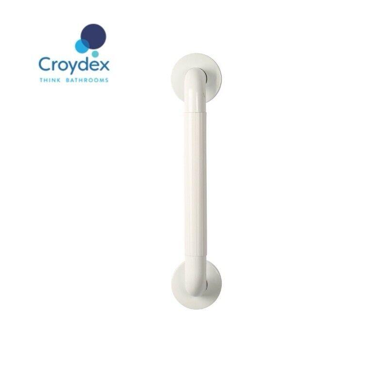 Croydex 30 cm Straight Grab Bar White Suitable for users up to 100 kg - Massive Discounts