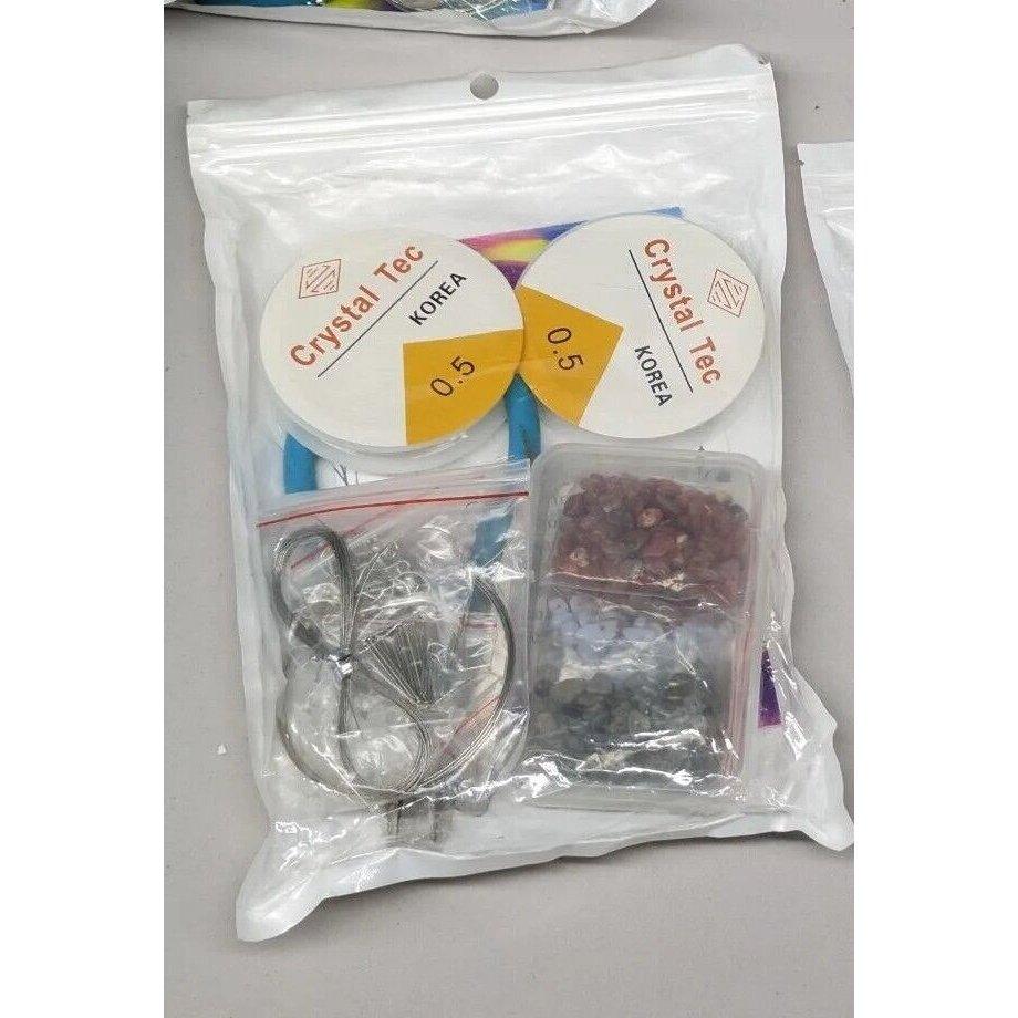 Jewellery Making Kit with Gemstone Crystals chips for 5mm-8mm with Tools - Massive Discounts