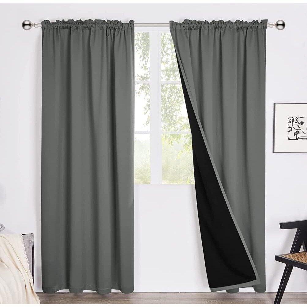 Curtain Poles Metal Plain ball finials Extendable Curtain Pole 120 cm to 300 cm - Massive Discounts