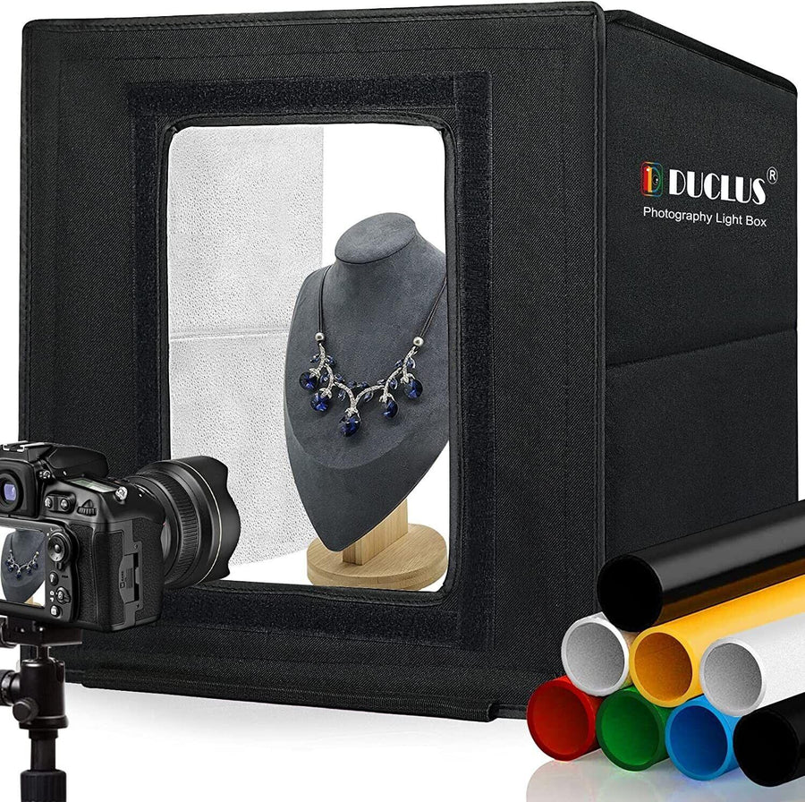 DUCLUS Light Box Photography 40cm / 16 x 16 Portable Photo Booth Box - Massive Discounts