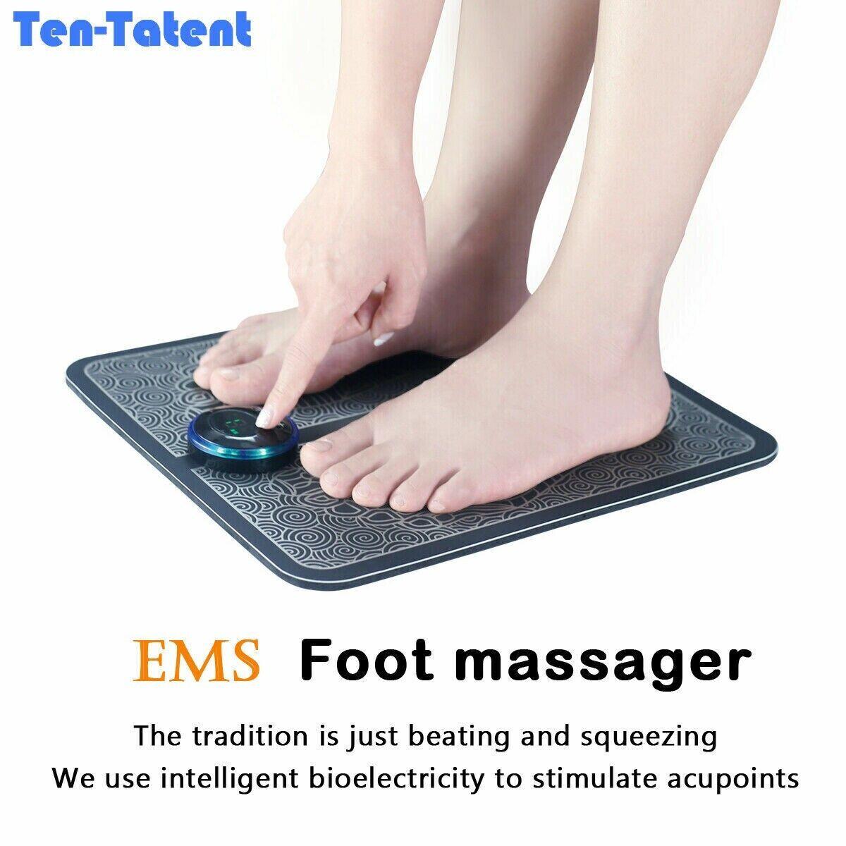 EMS Foot Massager Mat Electric Pad Blood Muscle Circulation Relief - Massive Discounts