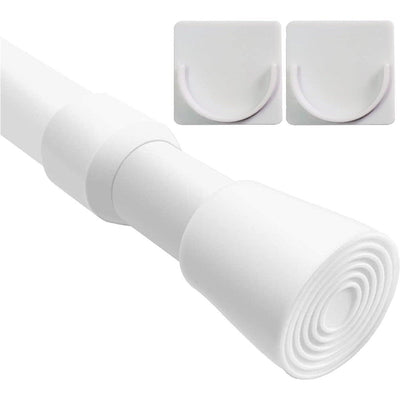 Tension Curtain Rod 103-190cm Extendable No Drill Wardrobe Shower Rail
