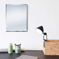 Frameless Mirror For Makeup Wall Mounted and Desk Standing, 27x33cm - Massive Discounts
