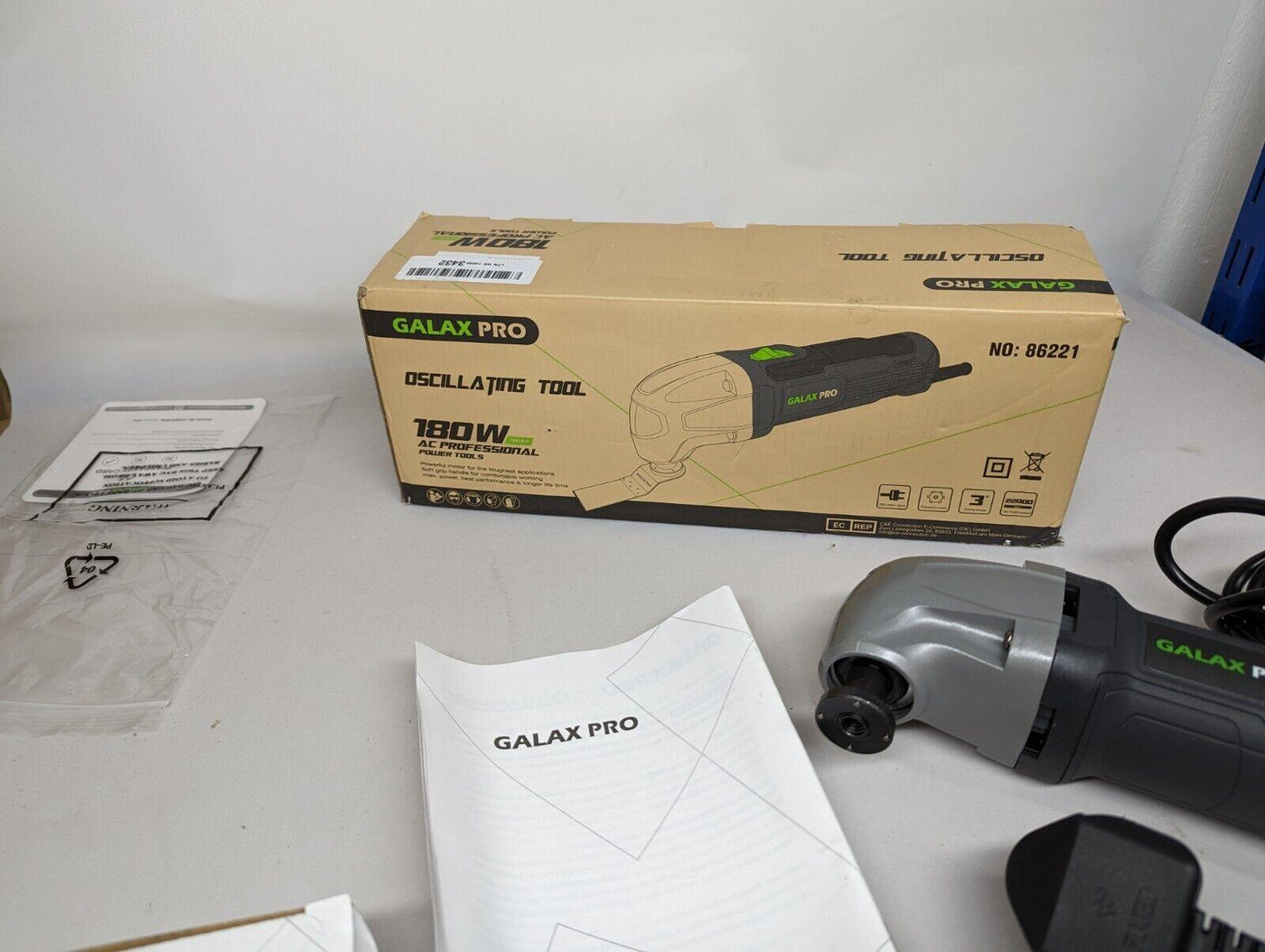 GALAX PRO 180W Oscillating 22000 RPM Multi Tool with 3 Saw Blades - Massive Discounts