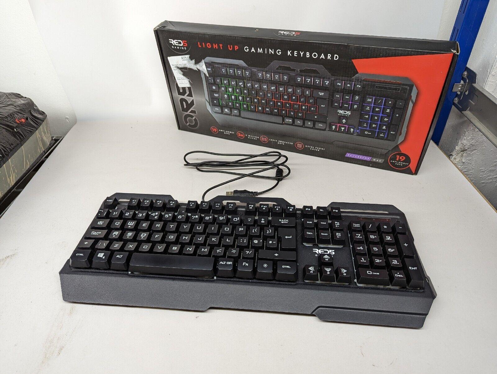 Gaming Keyboard Red 5 Orbit RGB Backlit - Massive Discounts