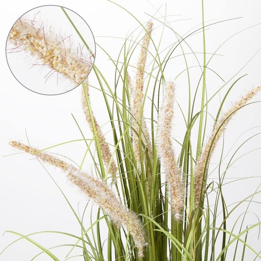 Hollyone 70CM Artificial Plant White Foxtail Pampas Grass, Plastic Plants Grass - Massive Discounts