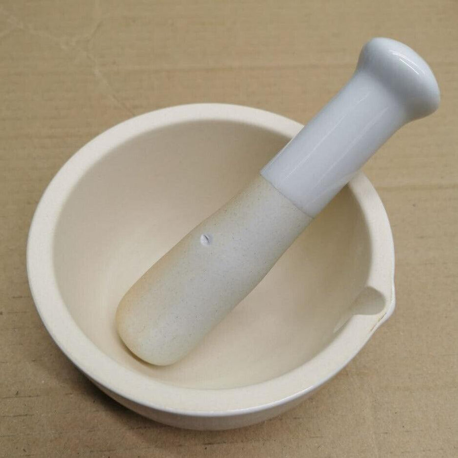 Housewares Stoneware Mortar and Pestle 9x9x6 cm White Premier - Massive Discounts