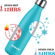 Insulated Water Bottle, Vacuum Stainless Steel & Vacuum Flask 500ml - Massive Discounts