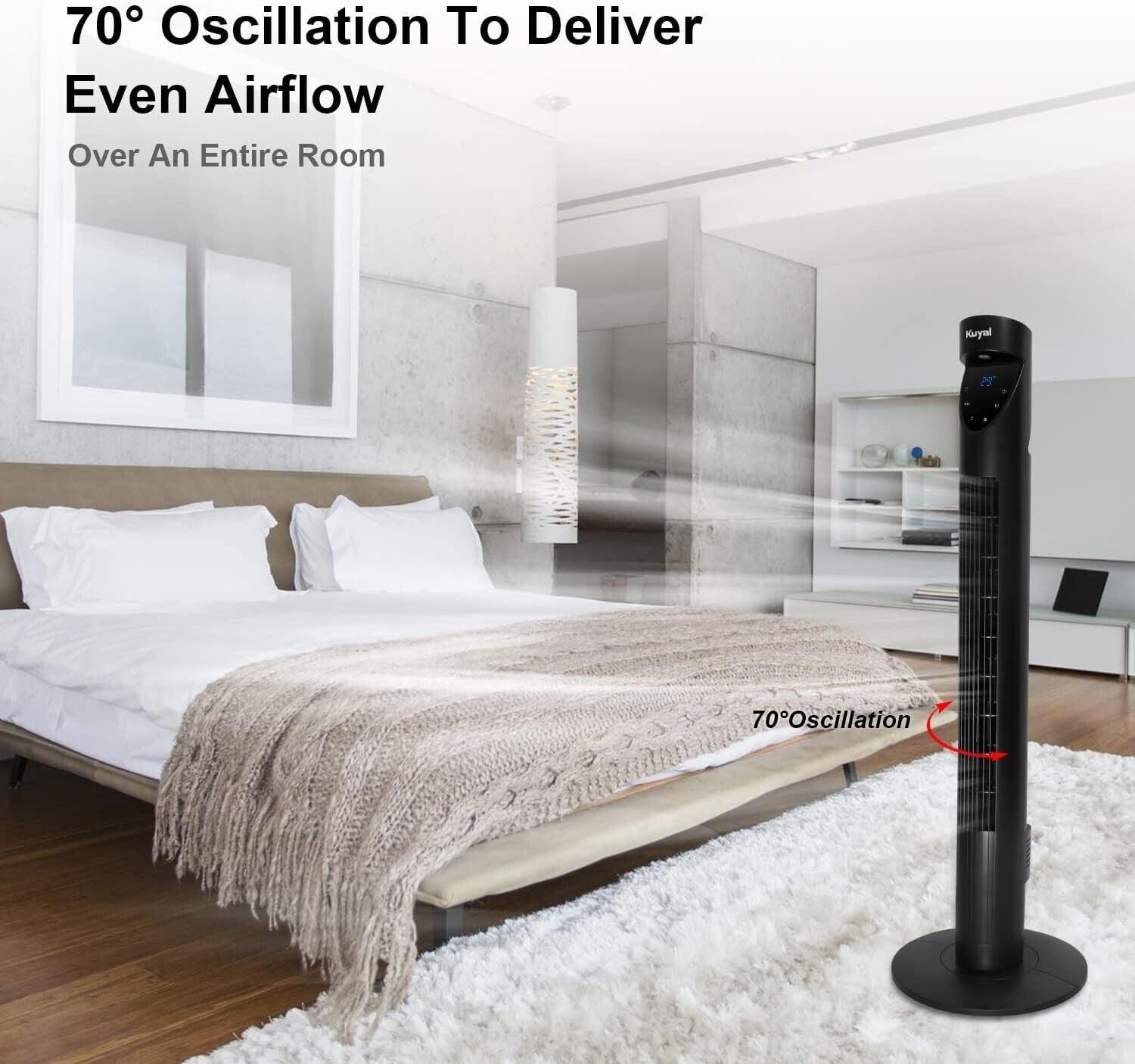 Kuyal Tower fan 36 Inch, Floor Fan With Remote Control - Oscillating, Portable - Massive Discounts