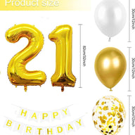LSEEKA Gold Birthday Decorations including w/Happy Birthday Banner Confetti Ball - Massive Discounts