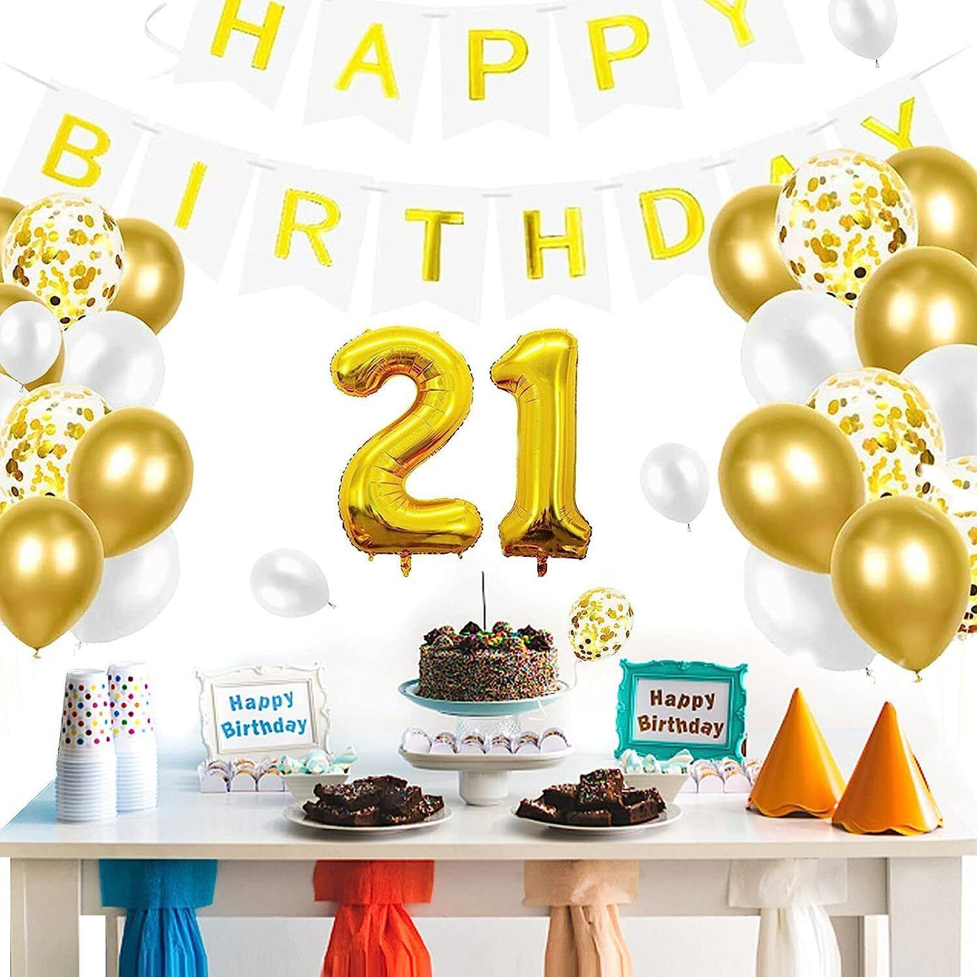 Birthday Decoration Balloon set for 18th, 21st, 30th, 40th, and 50th birthdays - Massive Discounts