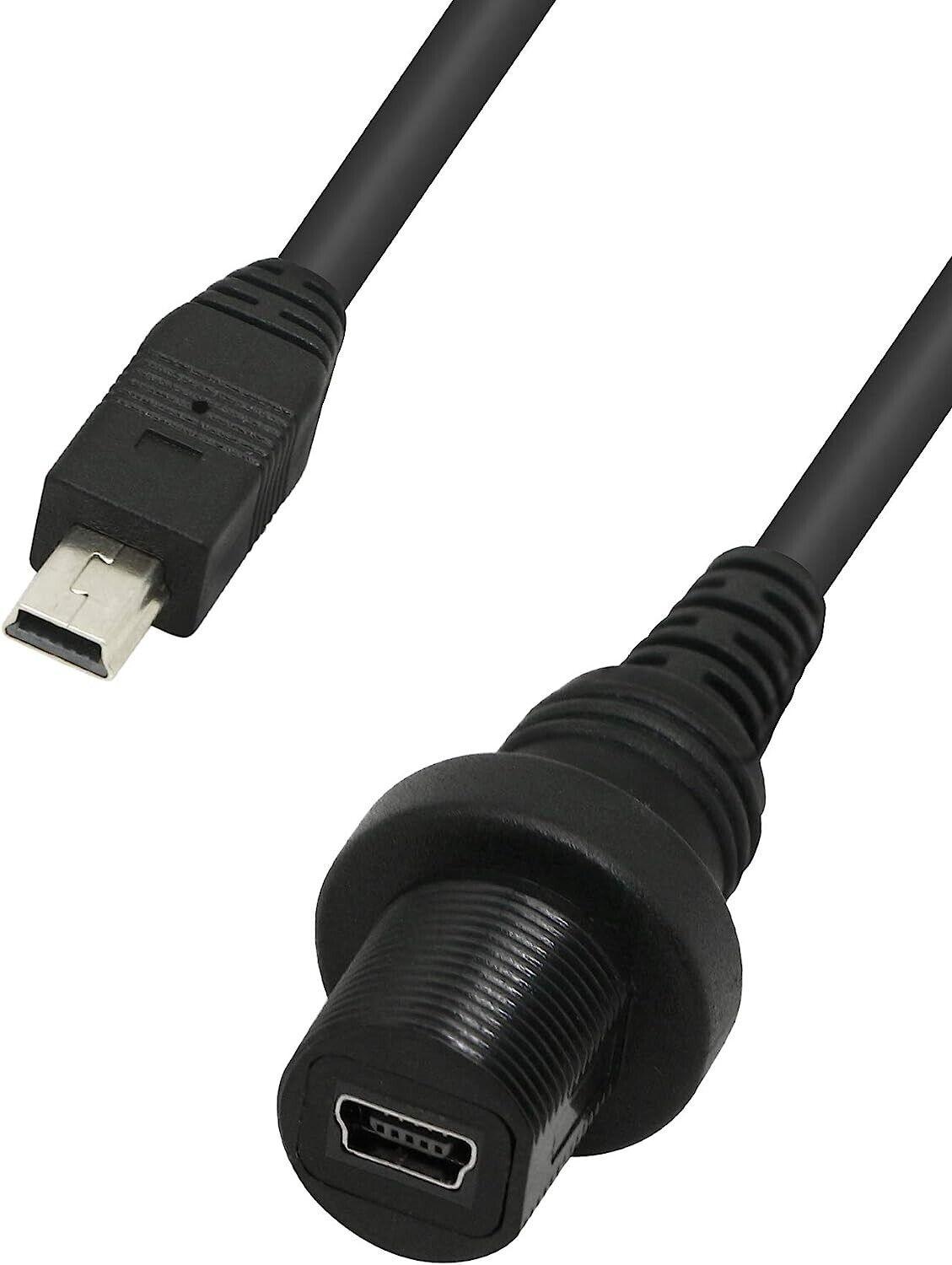 Mini USB Mount Extension Dash Flush Cable Male to Female AUX Extension - Massive Discounts