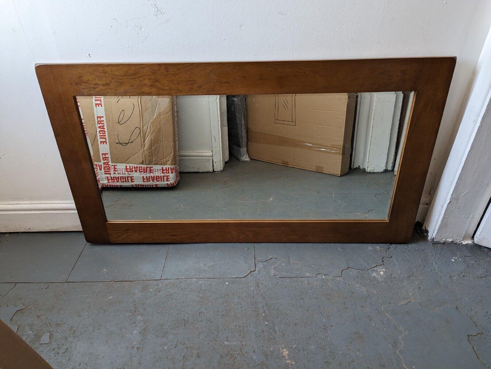 OAK Rustic Vintage Mirror Large Wall Lacquer Finished 112x60cm - Massive Discounts