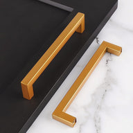 Probrico 7 Pack Kitchen Gold Cupboard Door Handles, 160mm(6.29 inch) Square Cabinet - Massive Discounts