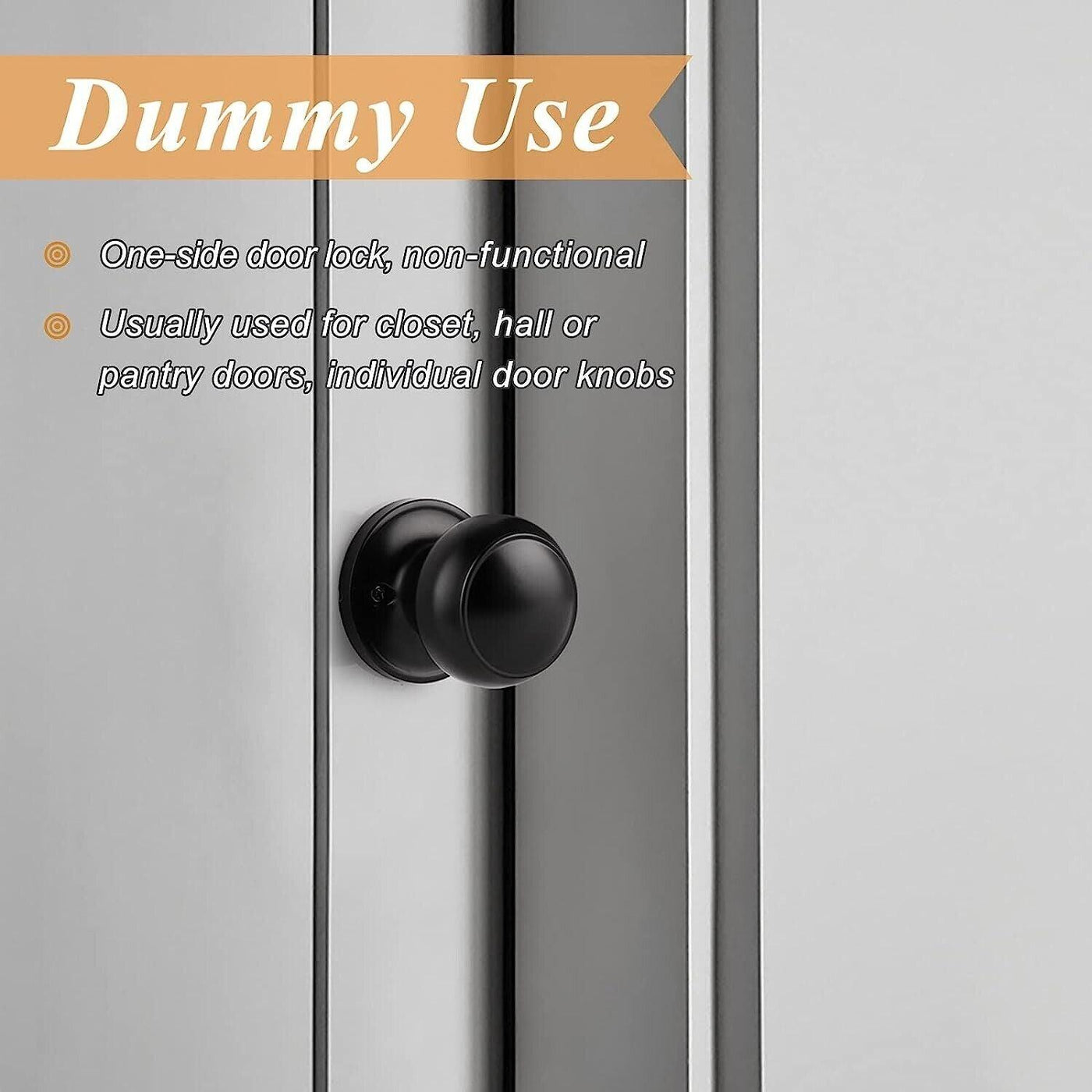 Probrico Black Dummy Door Handles, Interior Door Pull Handles, Single 4 Pack - Massive Discounts