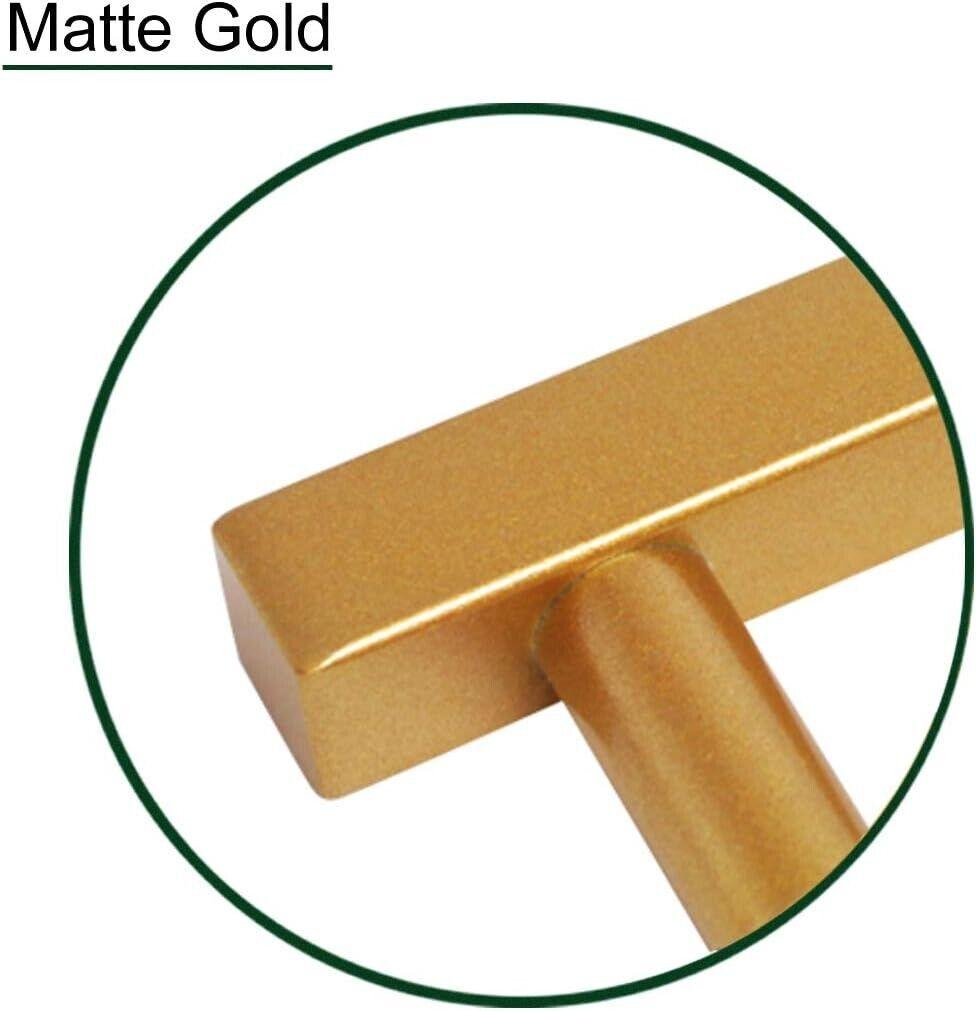 Probrico 20 Pcs Cabinet Handles 76mm Hole Centres, Matte Gold - Massive Discounts