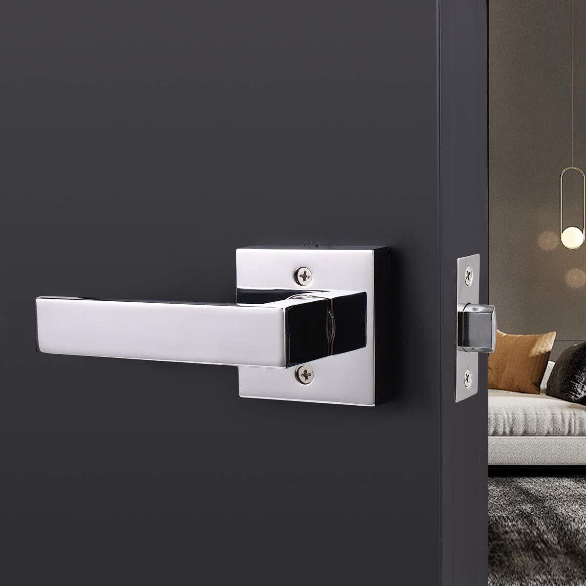 Probrico Interior Door Lever for Bedroom Stainless Steel Lock Set Without Key - Massive Discounts