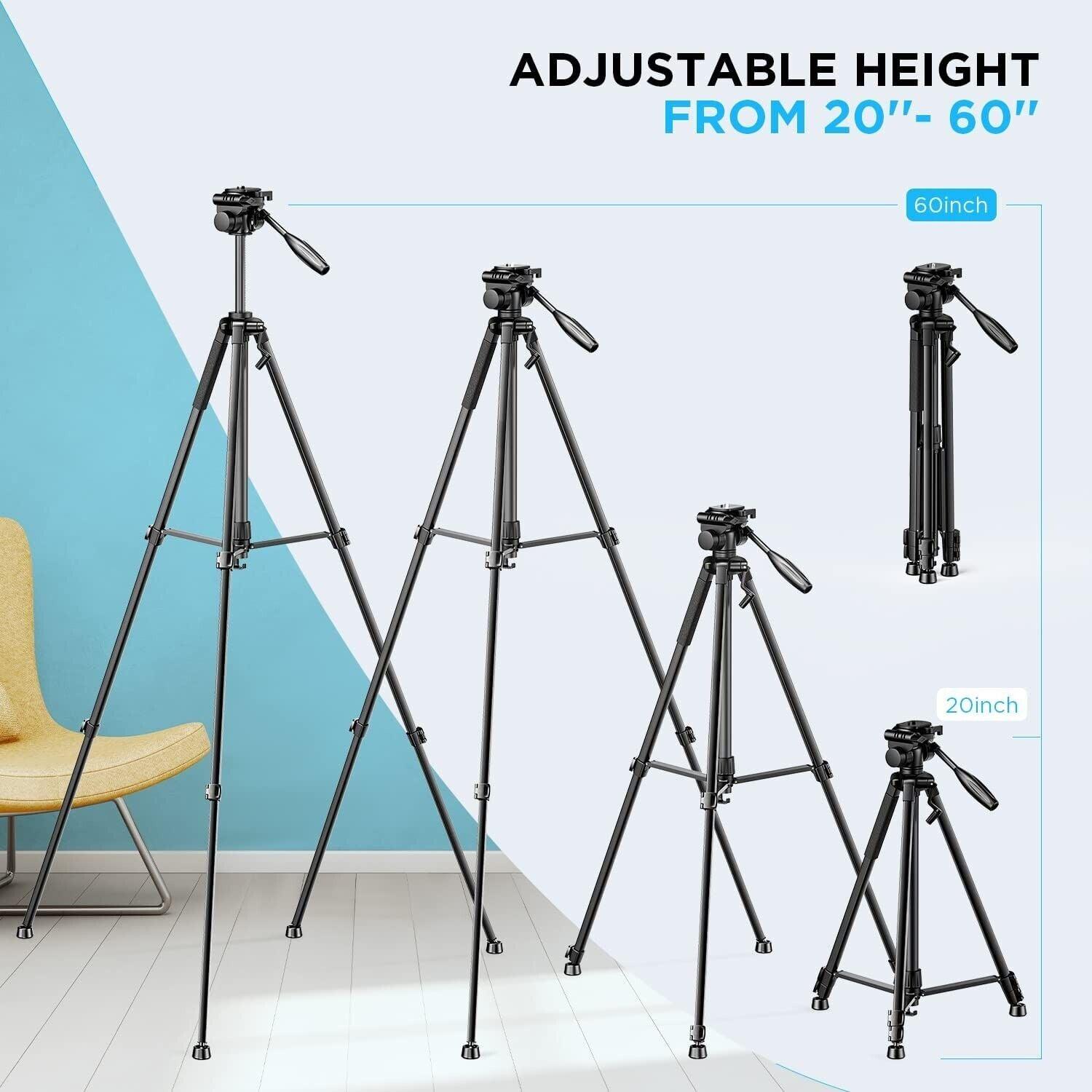 Projector Stand, Adjustable for Laptop & Camera, 20to60in Height - Massive Discounts