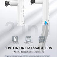 RENPHO Extend Massage Gun Deep Tissue, Cordless Handheld Massagers - Massive Discounts