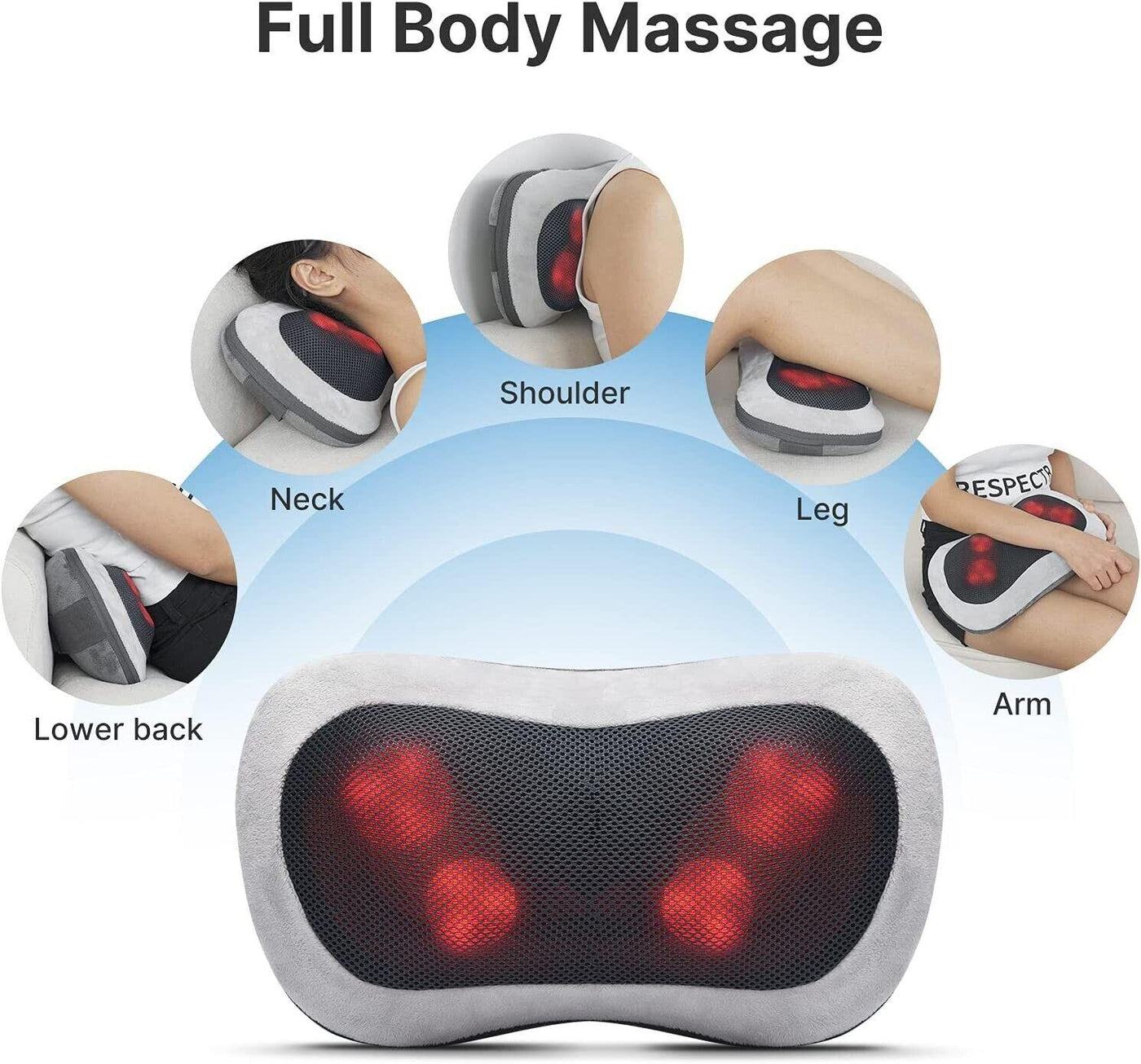 RENPHO Neck Massager with Heat 2pcs Small + Large Size, Shiatsu - Massive Discounts
