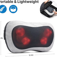 RENPHO Neck Grey Massager with Heat, Shiatsu Massage Pillow with Remote Control - Massive Discounts
