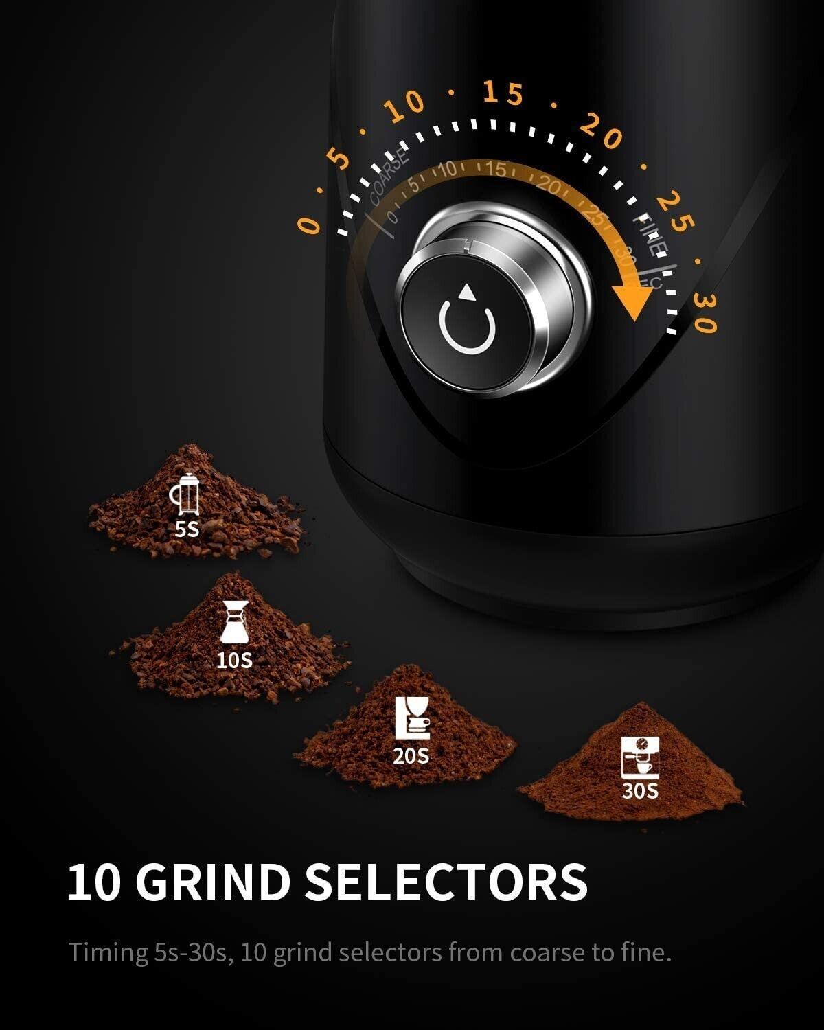 SHARDOR Coffee Grinder Electric with Adjustable Precision Setting - Massive Discounts