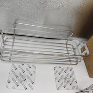 Shower Caddy Adhesive 2 Pack with Hook Rustproof Shower Shelf - Massive Discounts