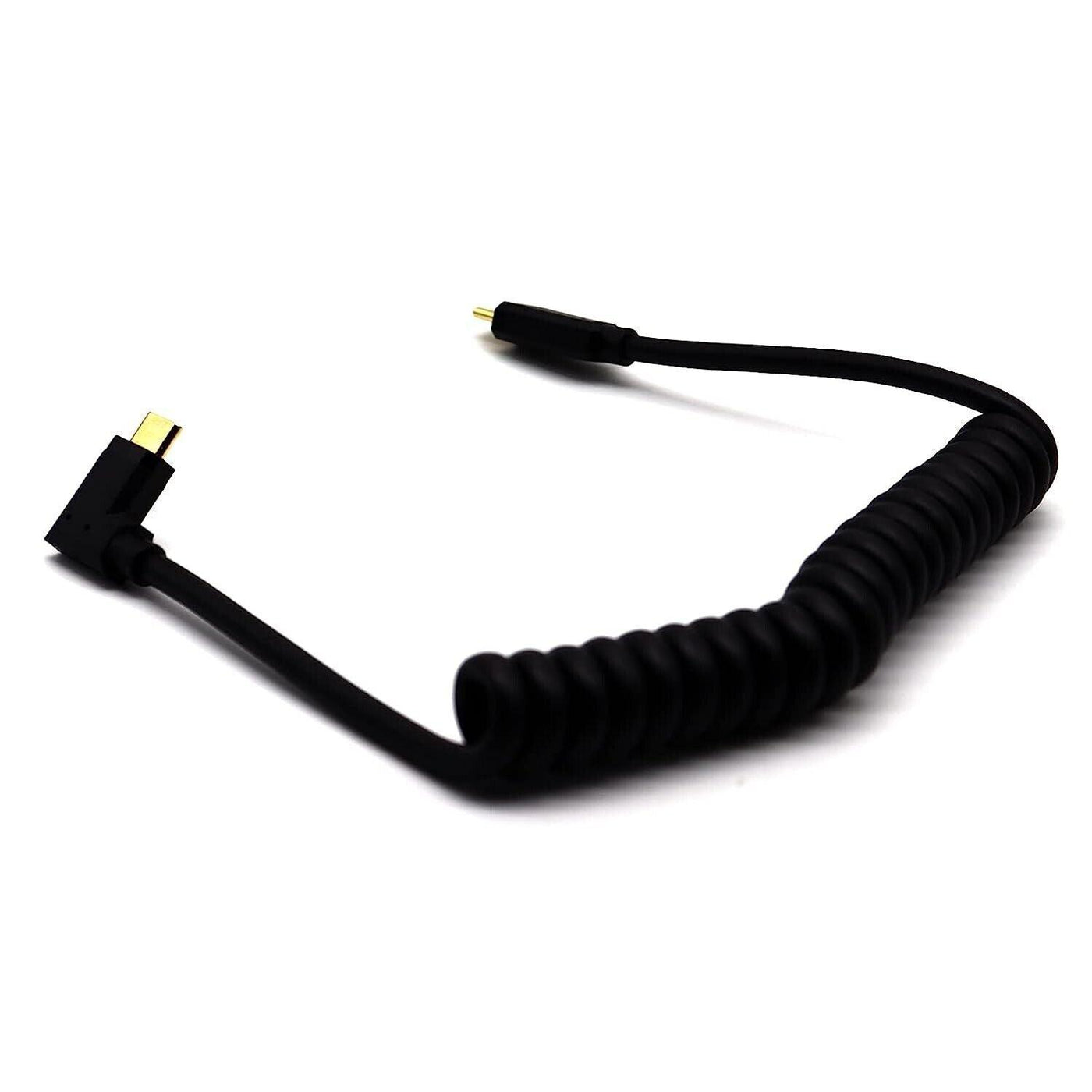 USB Type C Coil Spring Spiral Cable: 4K Video, Data Transfer, Stretchable up to 1.8M - Massive Discounts