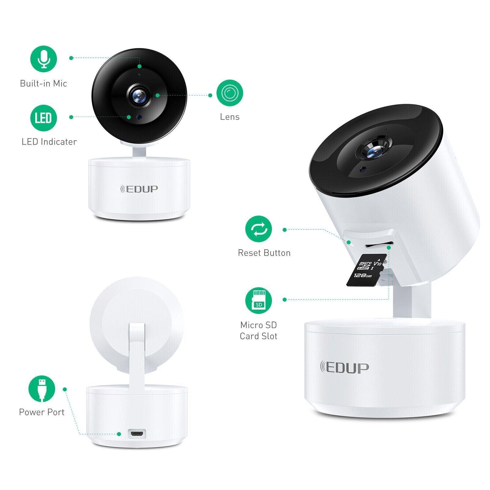 WiFi IP Camera 1080P Indoor Human Detection IR Night Vision Audio - Massive Discounts